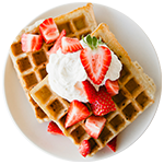 Strawberry Bliss Belgian Waffles 